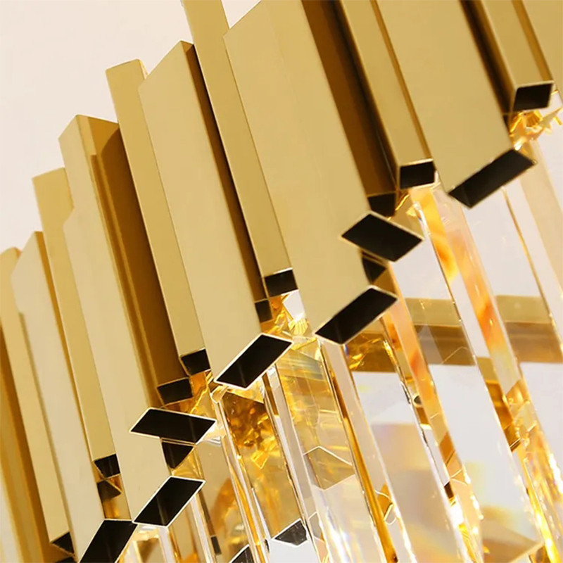 Modern Pendant Lamp Home Decoration Projector Metal LED Light Crystal Lighting Chandelier