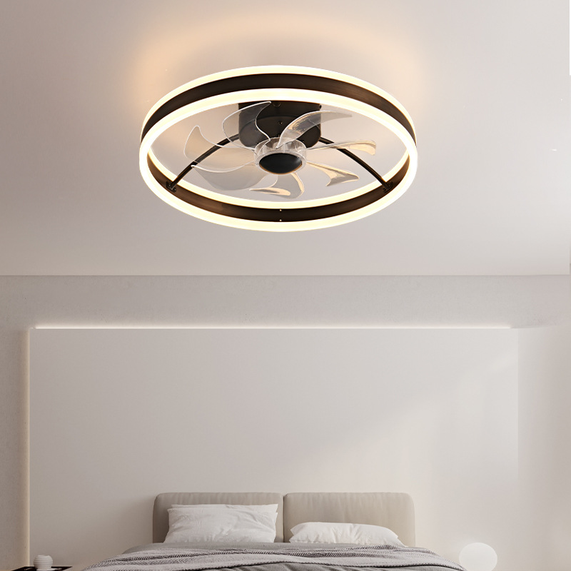 Luxury Chandelier Modern Pendant Crystal Lamp LED Ceiling Fan Light