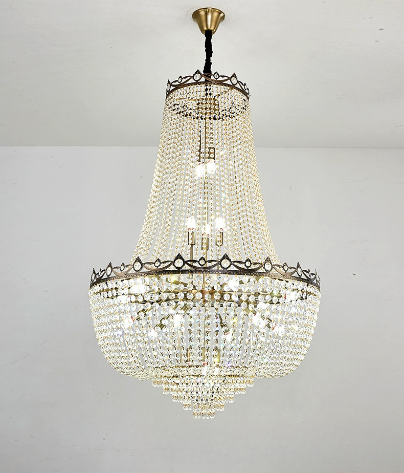 New Product Indoor Decoration Pendant Light Hotel Lobby Staircase Villa Living Room Modern LED Chandelier