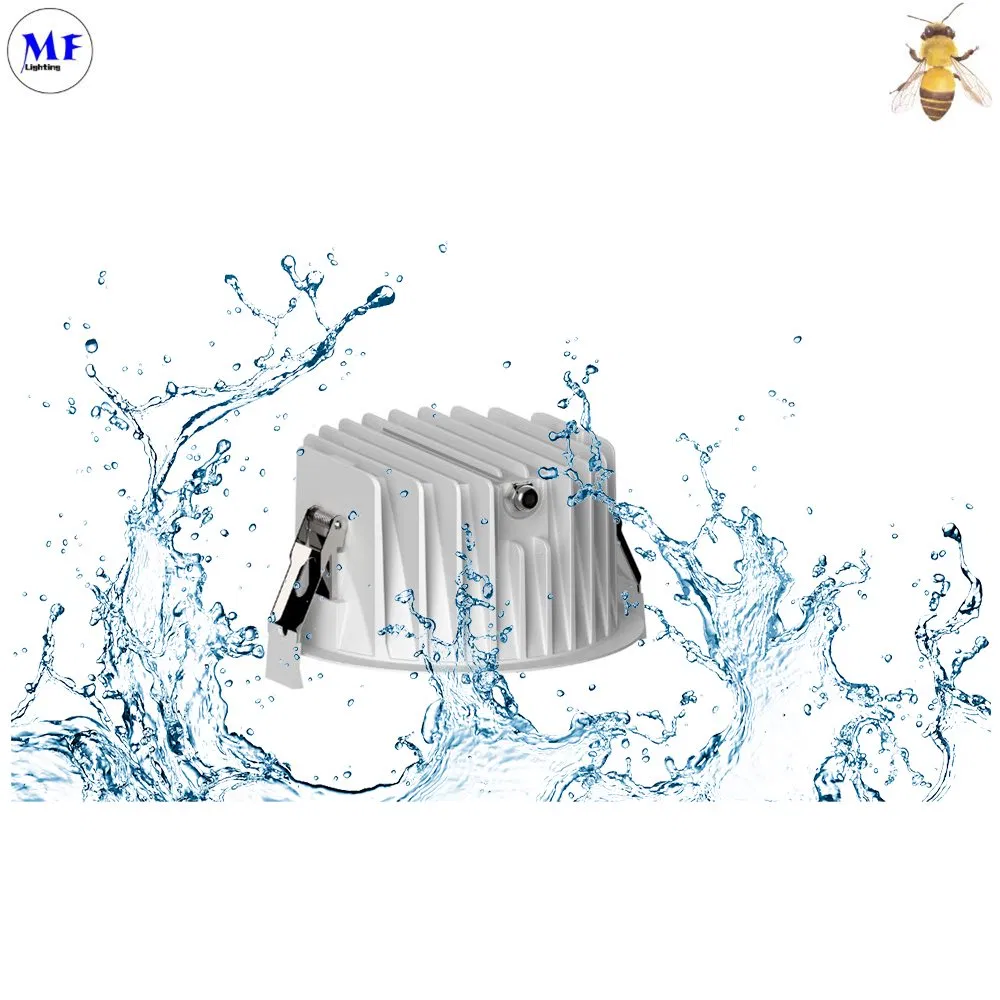 Factory Price IP65 Waterproof 20W Aluminum Ceiling Recessed Lamp Spotlights Office Dimmable LED Downlight for Home Furnishing Hotel Supermarket Restaurant