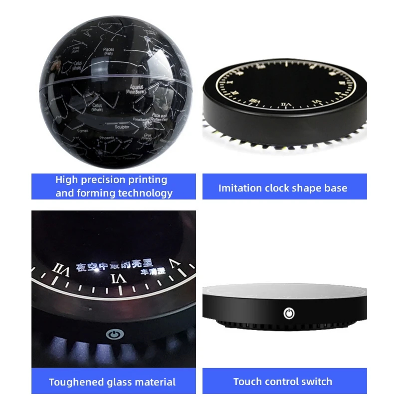 Magnetic Levitation Moon Table Lamp Constellation Levitating Floating LED Night Light Bedroom Bedside Atmosphere Lamp