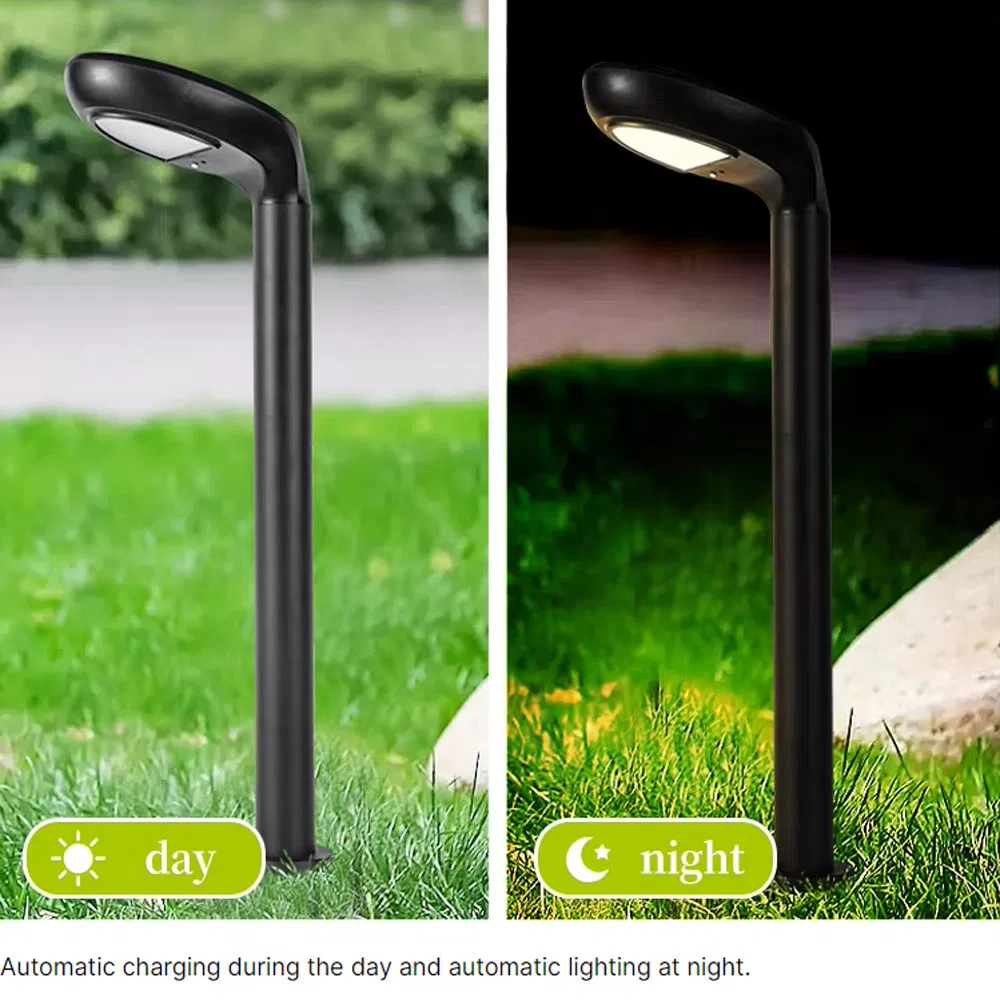 Opulent Wholesale Waterproof Solar Garden Lamp Landscape Pathway Modern LED Outdoor Bollard Post Lawn Light Garden Lighting Pathway