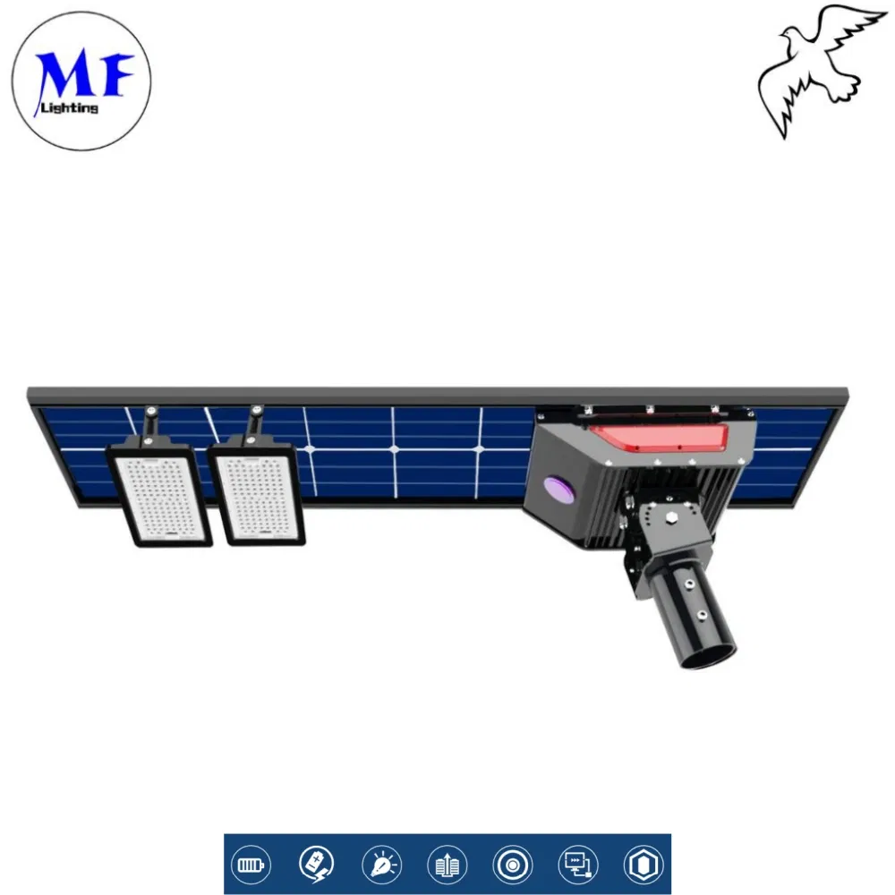 IP66 Waterproof 5years Warranty Solar Steet Lamp All in One Street Lighting 30W-150W Outdorr LED Solar Street Light with Pole for Park Pathway Road Highway