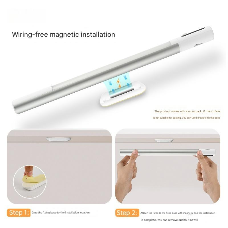 Motion Sensor Light Bathroom Cabinet Sensor Light - Rechargeable, IP44 Waterproof, Magnetic for Mirror Cabinet &amp; Vanity LED Sensing Light