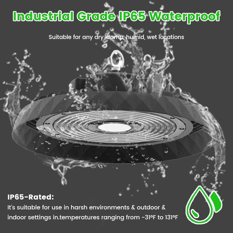 150lm/W 170lm/W 190lm/W LED High Bay Light 100W 150W 200W 240W UFO Warehouse High Bay Light