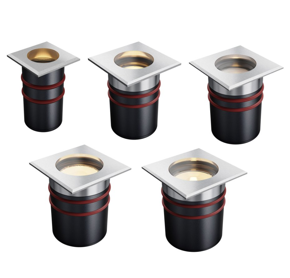 Stainless Steel IP67 Square LED in Ground Uplight CE 85-265V for European Community Roads