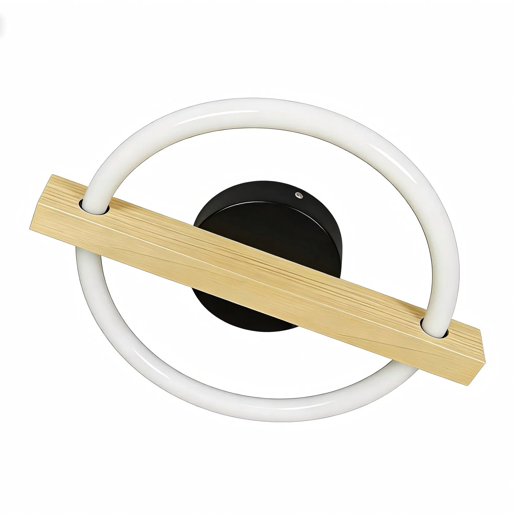 Hisoon Modern LED acrylic Wooden Design 180° Illumination Ceiling Light