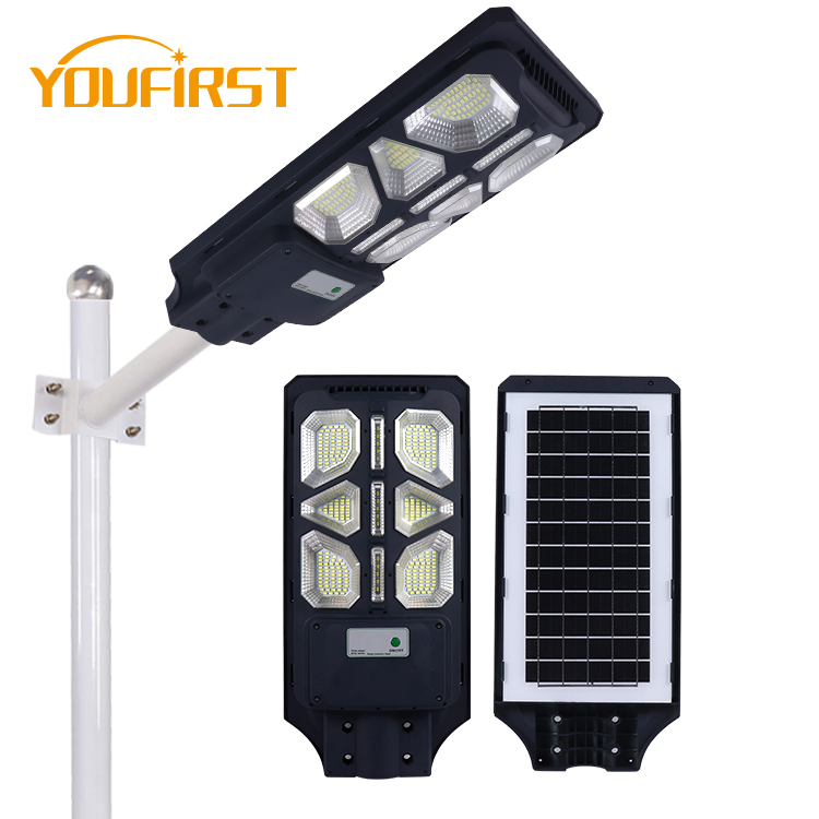 Kingkong New Design Black Waterproof IP65 60watt Integrated Solar LED Street Light
