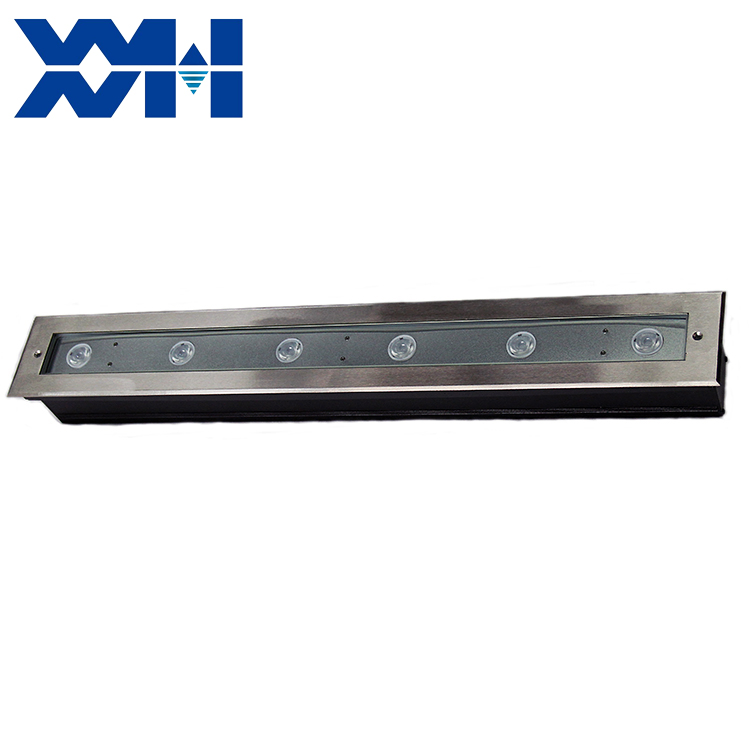 Controlled Via DMX Mobile APP RGBW Linear LED Underground in-Ground Recessed Light