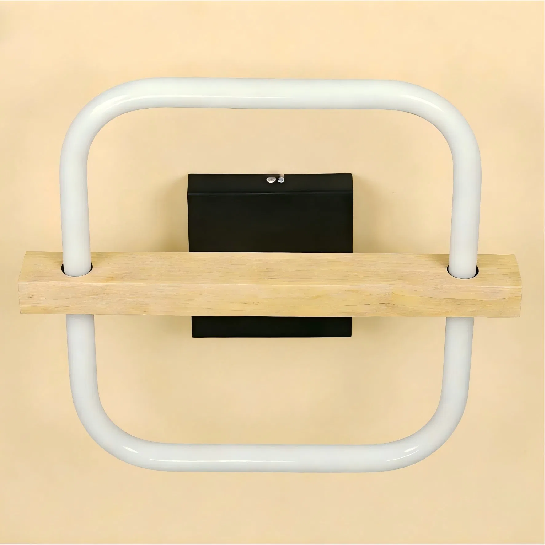 Modern Ring Creative Wooden Design 360-Degree Luminescence LED Ceiling Light