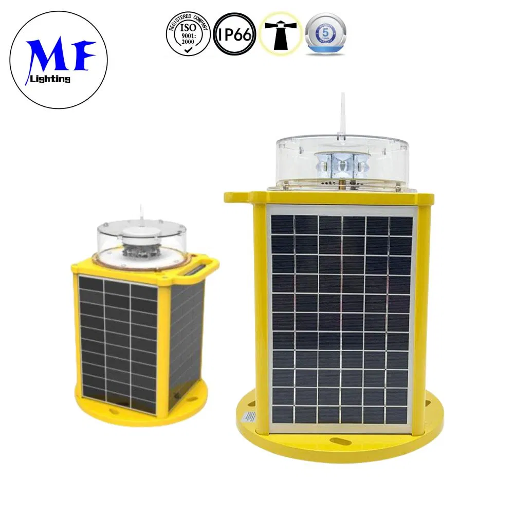 Solar Power Medium-Intensity Type B L864 LED Warning Waterproof Solar Airfield Light Tower Light Awl Aircraft Warning Light Aviation Obstruction Light