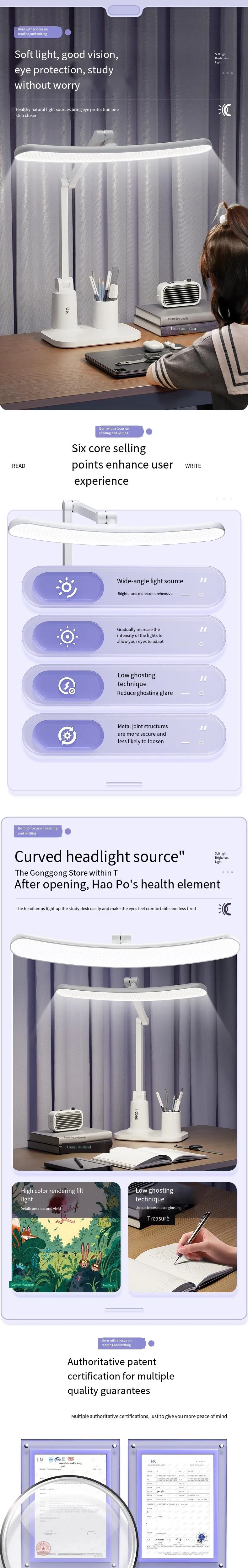 LED Folding Desk Lamp Details