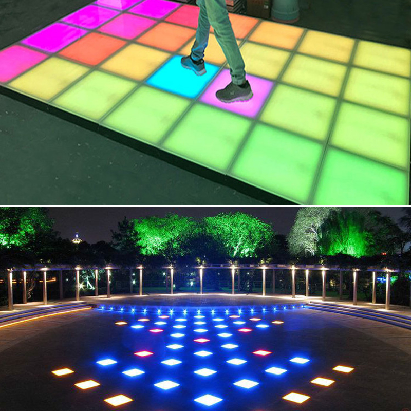 Outdoor Dance Floor IP67 Landscape Brick Light 24V Ground Recessed Luxury LED Floor Light