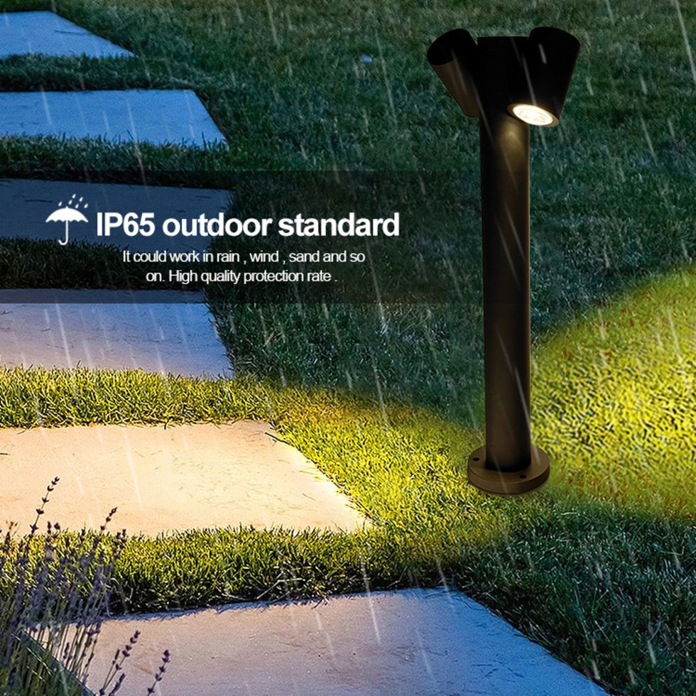 Outdoor IP65 Bollard LED Lawn Landscape Light Yard Garden Pathway Post Lamp