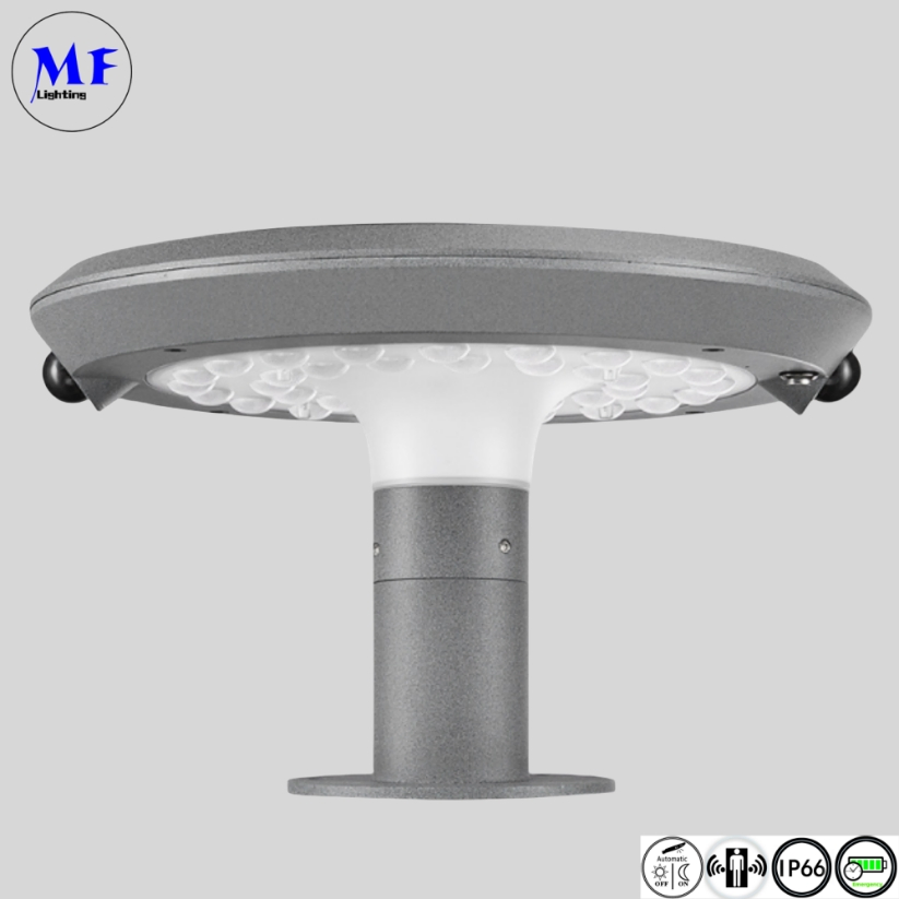 Wholesale Price From Factory IP66 Waterproof Wall Outdoor LED Light Solar Garden Light 2 Years Warranty Solar Post-Top Light with Motion Sensor for Sidewalk