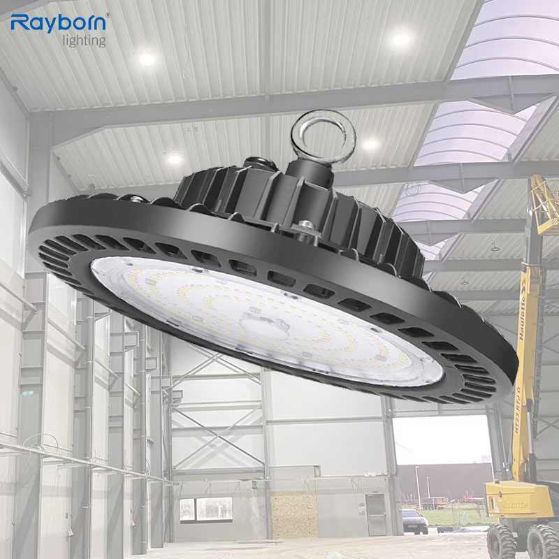 CCT/Watt Adjustable UFO Industrial Highbay 100W 150W 200W 250W 300W 400W 500W Hanging Low LED High Bay Light for Commercial Warehouse Factory Workshop