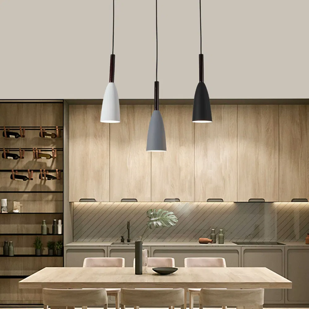 Modern Nordic 3-Head Pendant Light Minimalist Ceiling Lamp Lighting Fixtures for Restaurant Kitchen Island Dining Room Farmhouse