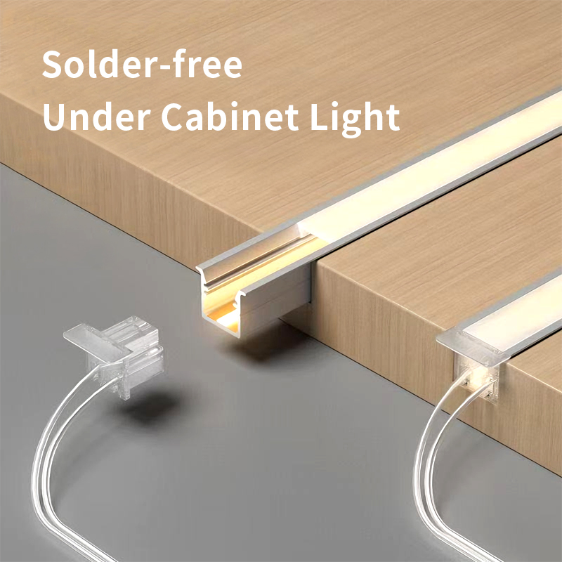 12V 24V Free Cutting Solderless Recessed LED Strip Light with Aluminum Channel LED Embedded Cabinet Light