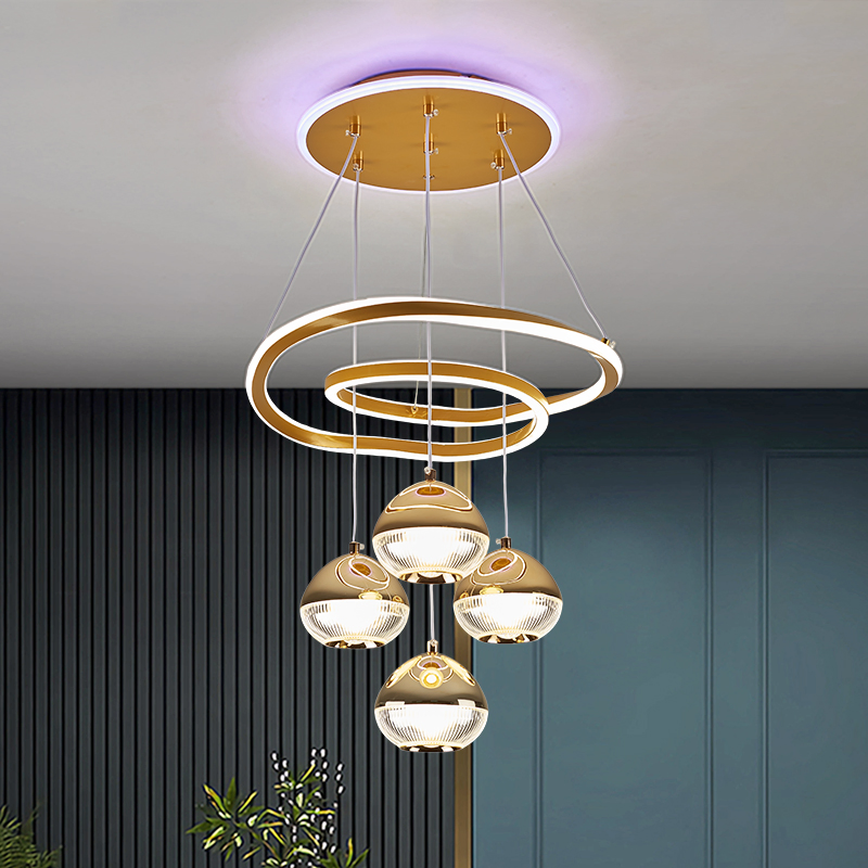Modern Luxury Dining Room LED Chandelier, Remote Control for Living Room and Bedroom