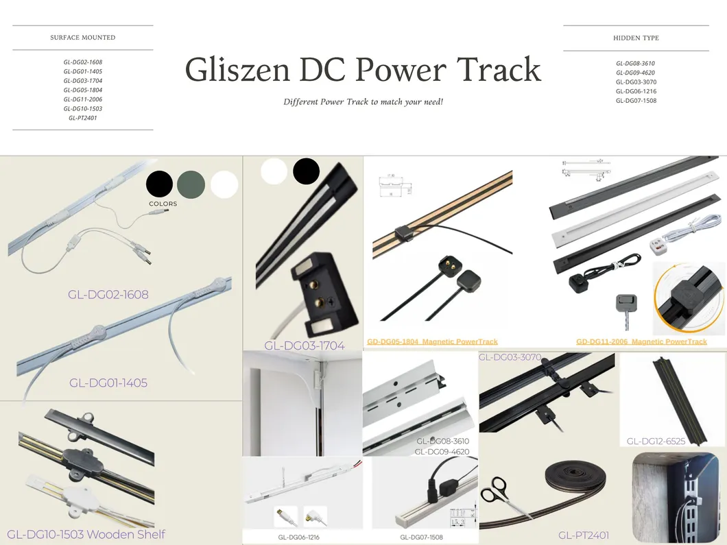 Flexible Magnetic Power Track System Kit