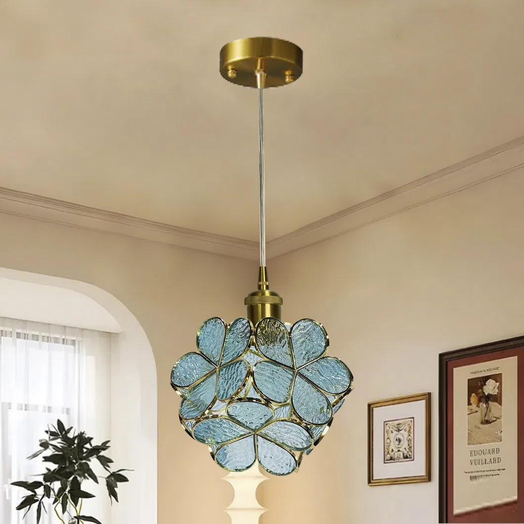Glass Petal Pendant Light View 3