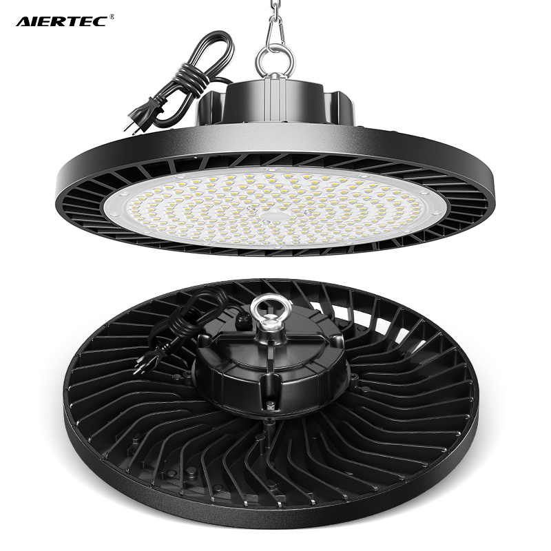Industrial Lighting 300W 200W 100W LED UFO High Bay Light Commercial Lighting 100-277v for Warehouse Stadium Garage Workshop