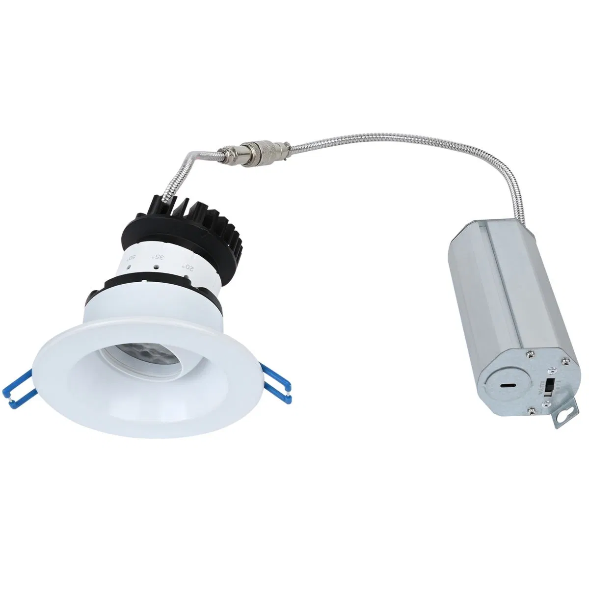 5CCT Dimmable Ceiling Lighting Recessed Hotel Project Adjustable Beam Angle Downlight WiFi Smart Round COB LED Downlight