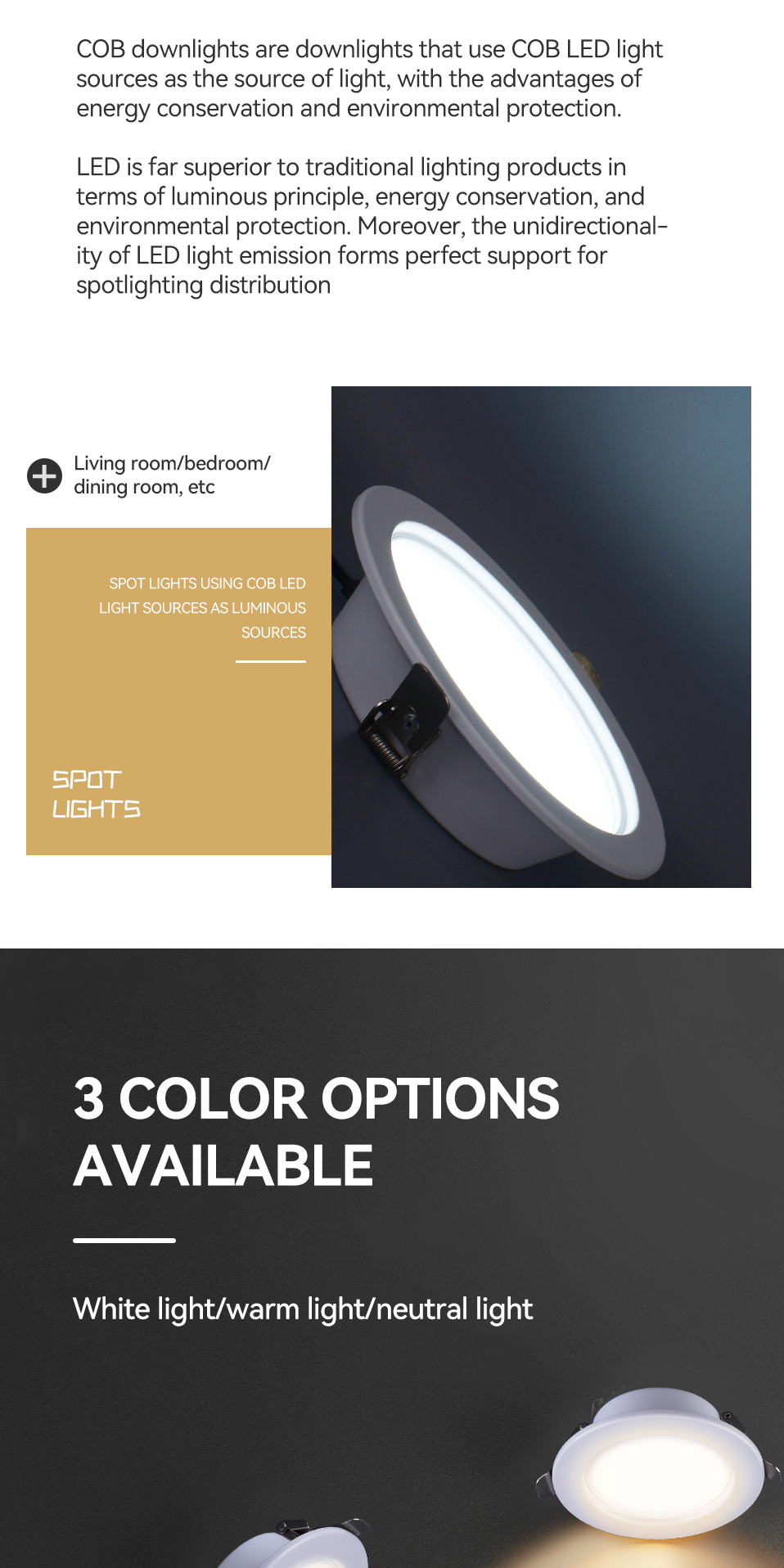 Modern Led Downlight Detail 2