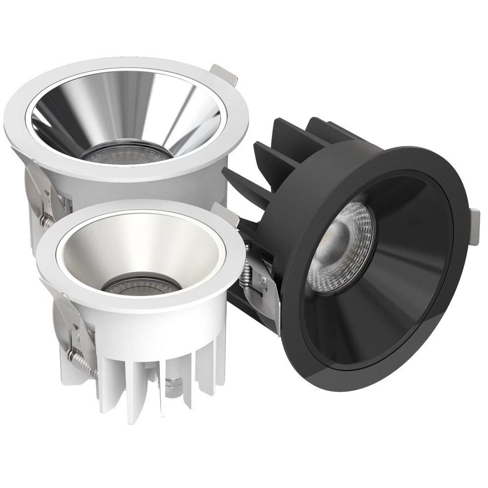 10W Modern Design Recessed LED Downlight IP65 Waterproof Aluminum Housing High Brightness Anti-Glare LED Ceiling Light Indoor