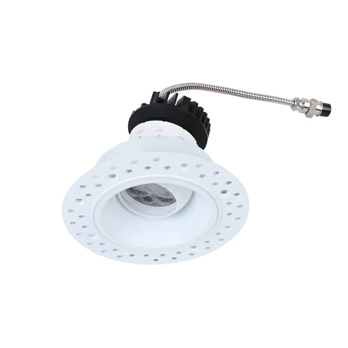 LED Trimless Downlight 5CCT 3CCT Adjustable Watts and Beam Angles Downlight for Hotel, Office, Museum Light