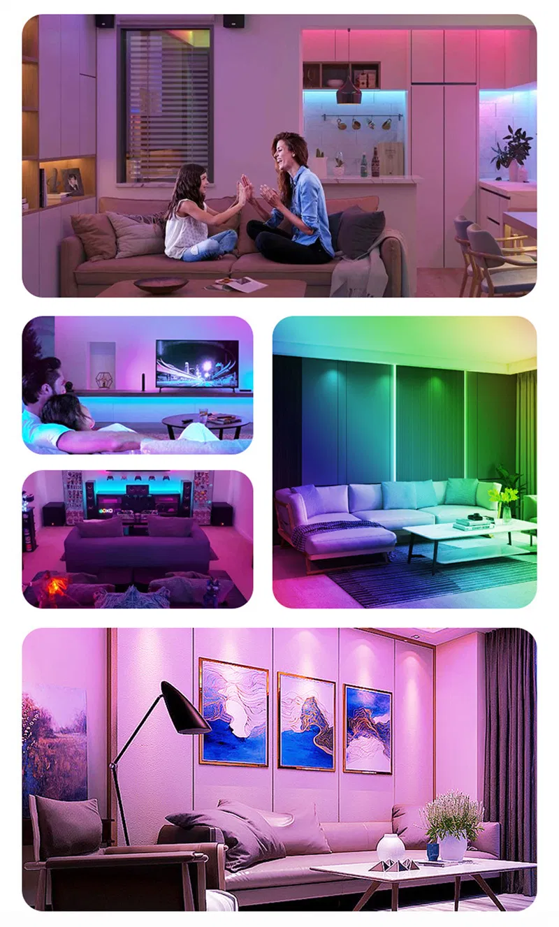Tuya WiFi RGB Smart LED Ceiling Light Dimmable APP Control Color Changing Surface Mount Indoor Lamp