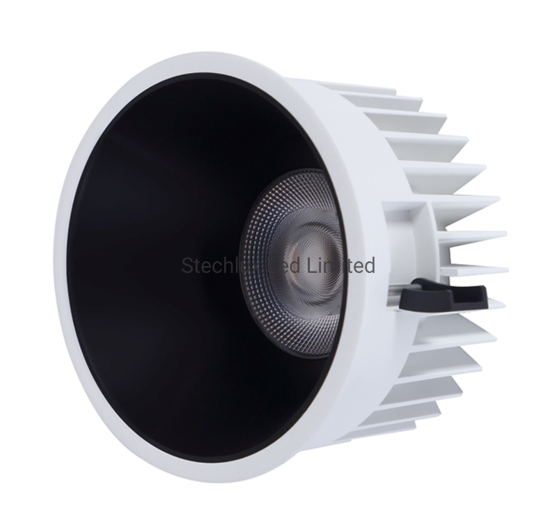 Dali Dimmable CE/RoHS/SAA Approved Anti-Glare Ugr7-20 Flicker Free 30W Beam Angle Adjustable COB Recessed LED Light Downlight