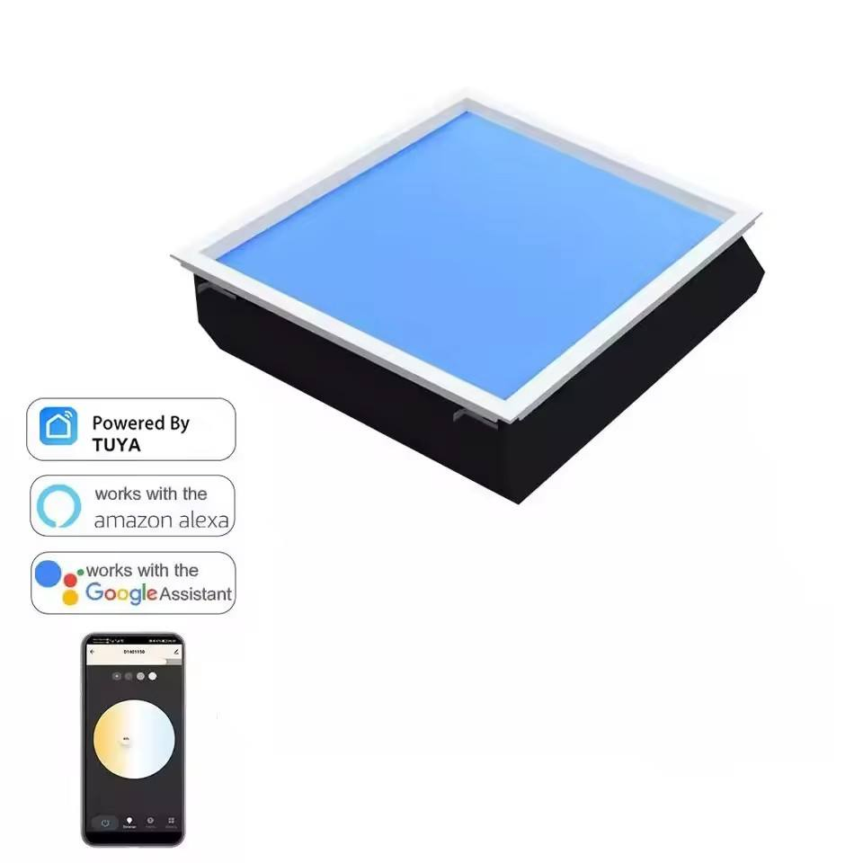 Smart APP Control LED Skylight Ceiling Panel Light Intelligent Blue Square Panel