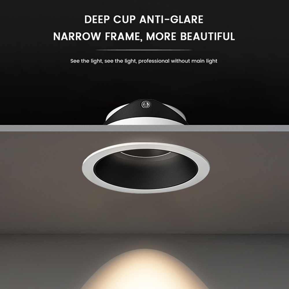 Living Room Home Decoration Embedded Indoor Aluminum Led Downlight Round Recessed Led Downlight