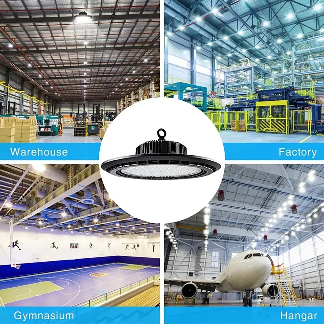 Brightness SMD Industrial Highbay Warehouse Lighting Aluminum UFO LED High Bay Lamp