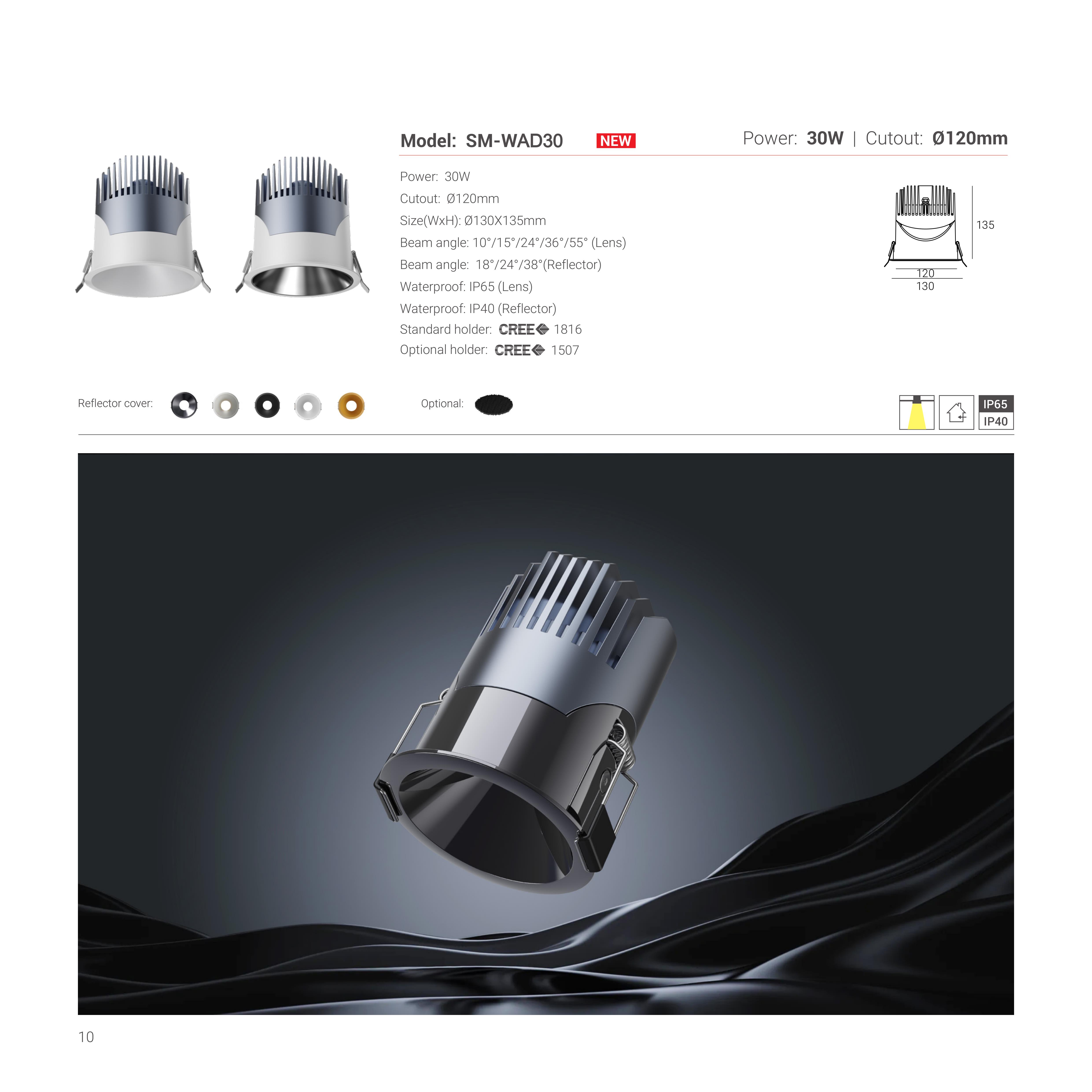 Outdoor Waterproof SMART Dimmable LED Mini Ceiling Down Light IP44 IP65 for Outdoor Ceilings