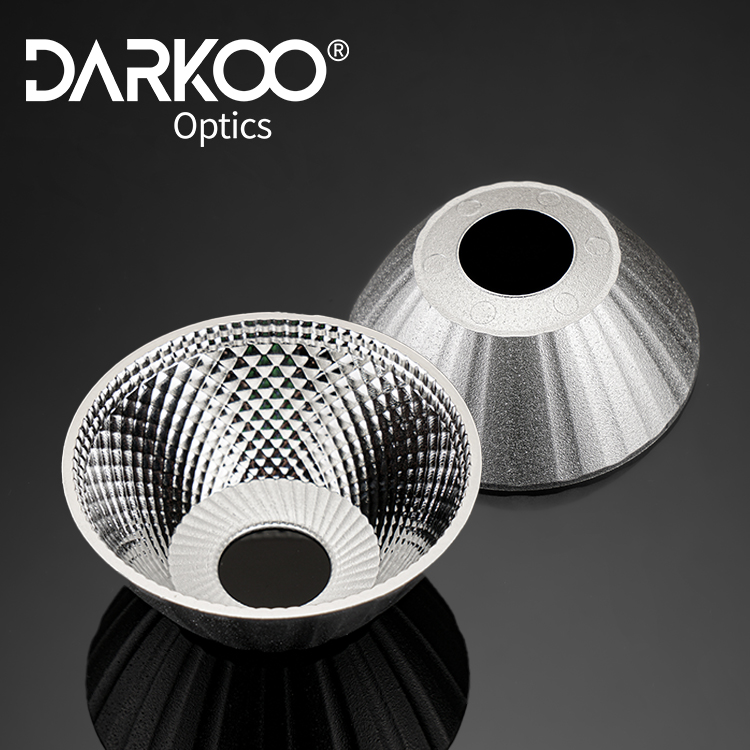 15W Cob Chrome Reflector Led Downlight Module Recessed Deep Reflector 8 Degree Led Cob Reflector Cob Light Lens