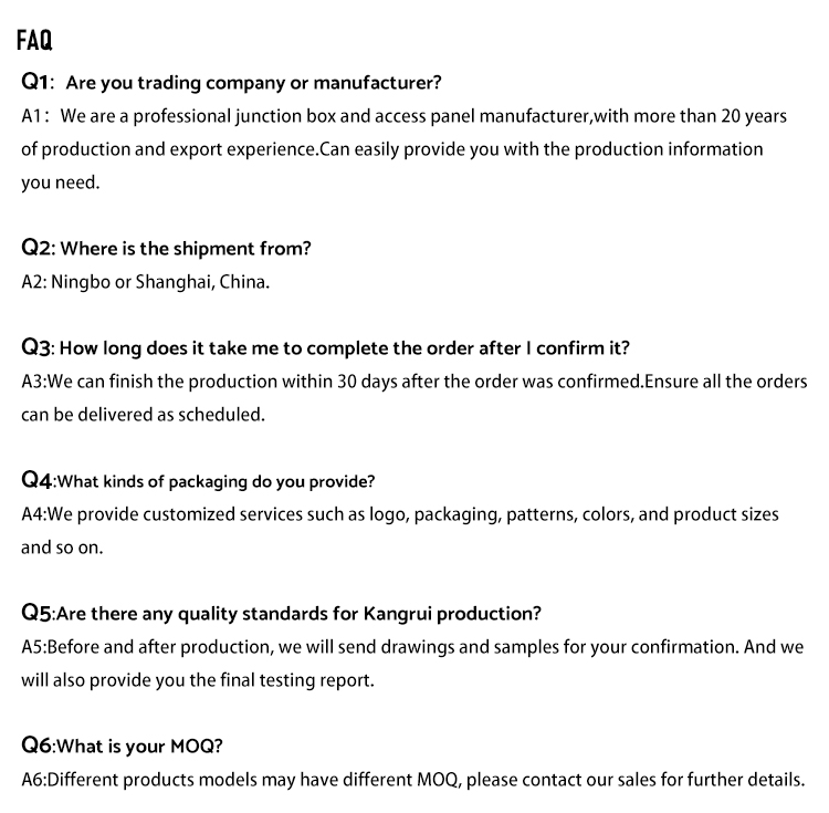 FAQ Overview
