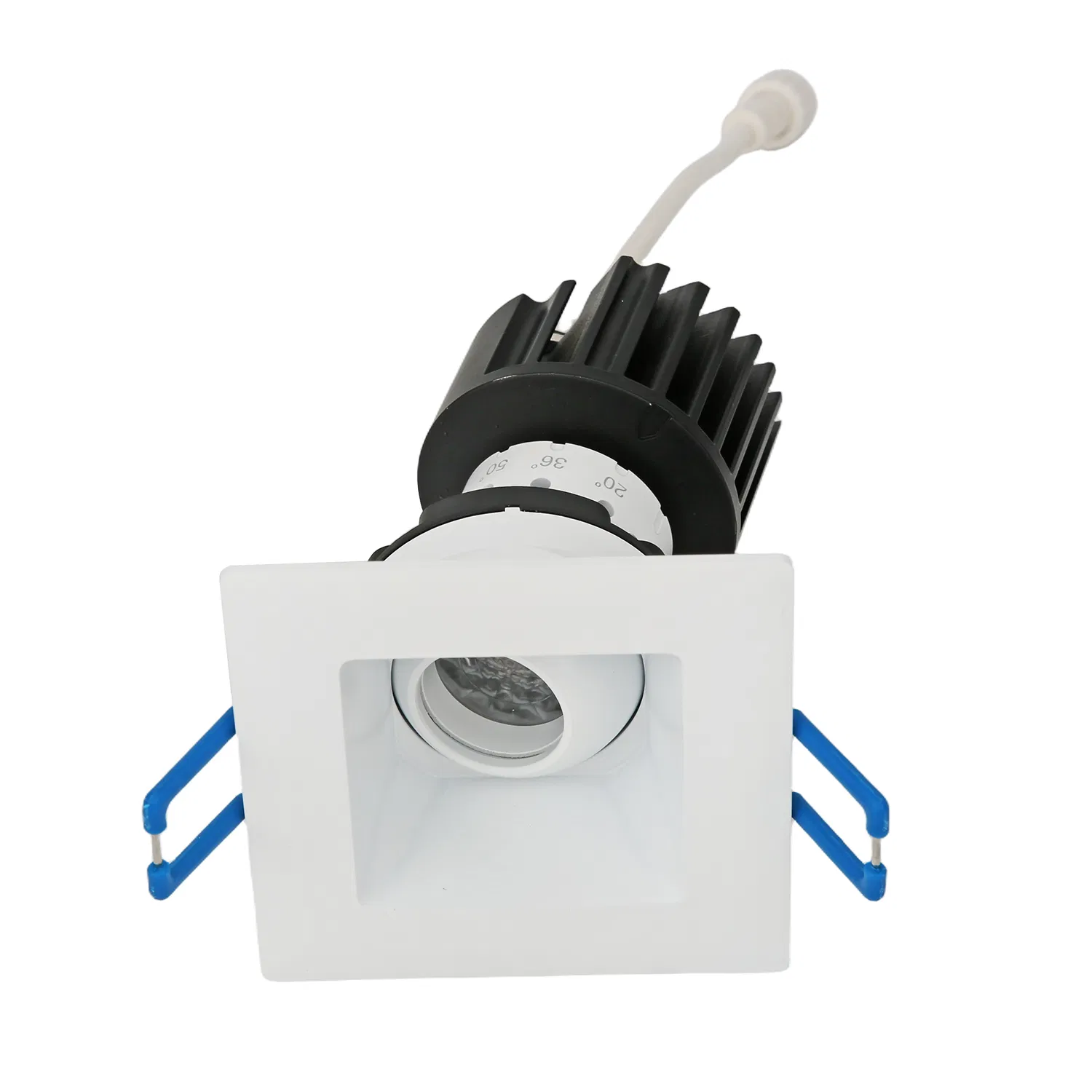 Adjustable Indoor Round Ceiling Lamp Beam Angle Recessed Light LED COB Down Light 5CCT Ceiling Lights Downlight
