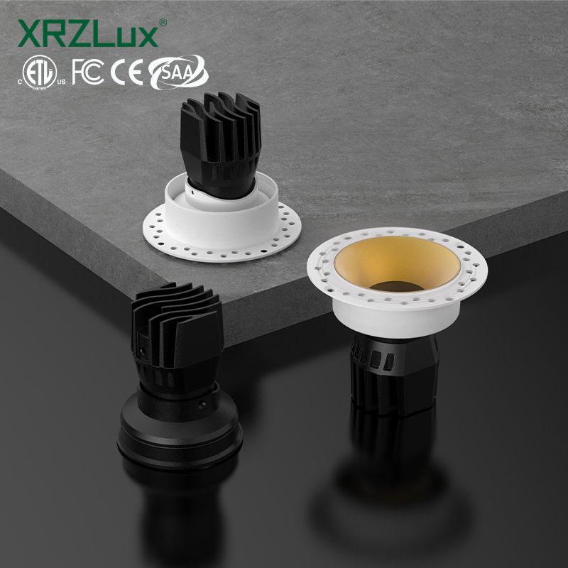 XRZLux Modern 10W LED COB Downlight Aluminum Embedded Ceiling Spotlight Round LED Recessed Downlight for Home Hotel Lighting