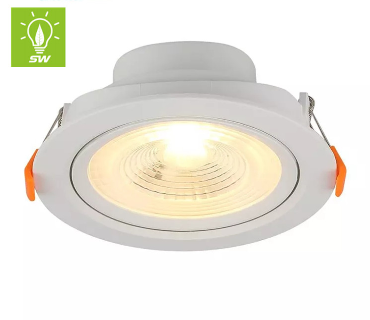 COB Indoor Adjustable Downlight Beam Angle Dimmable Optional Ceiling Recessed Lamp OEM COB LED Spotlight Down Light