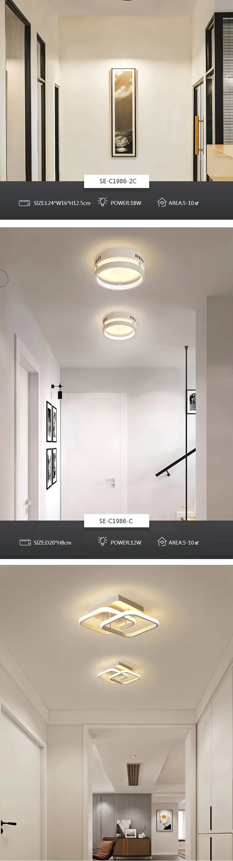 Smart APP Control Dimmable Square LED Ceiling Fan with Light and Remote