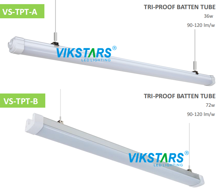 LED Tri-Proof Batten Tube Structure
