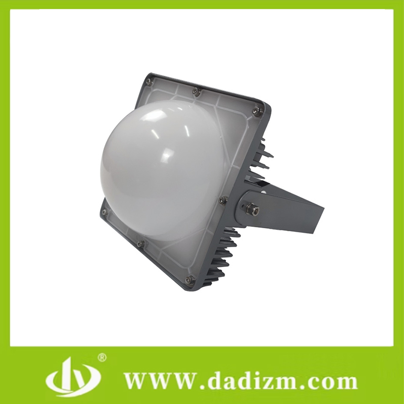Explosion-Proof Glass Tri-Proof Convex LED Lighting Corrosion-Resistant Industrial Lamp for Emergency Security Harsh Environment Floodlight Use
