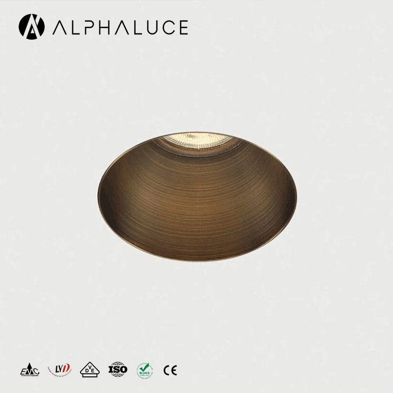 Antique Bronze Color Adjustable Trimless Module Mr16 Gu10 Housing Aluminum Downlight Spotlight Led for Home Living Room Recessed
