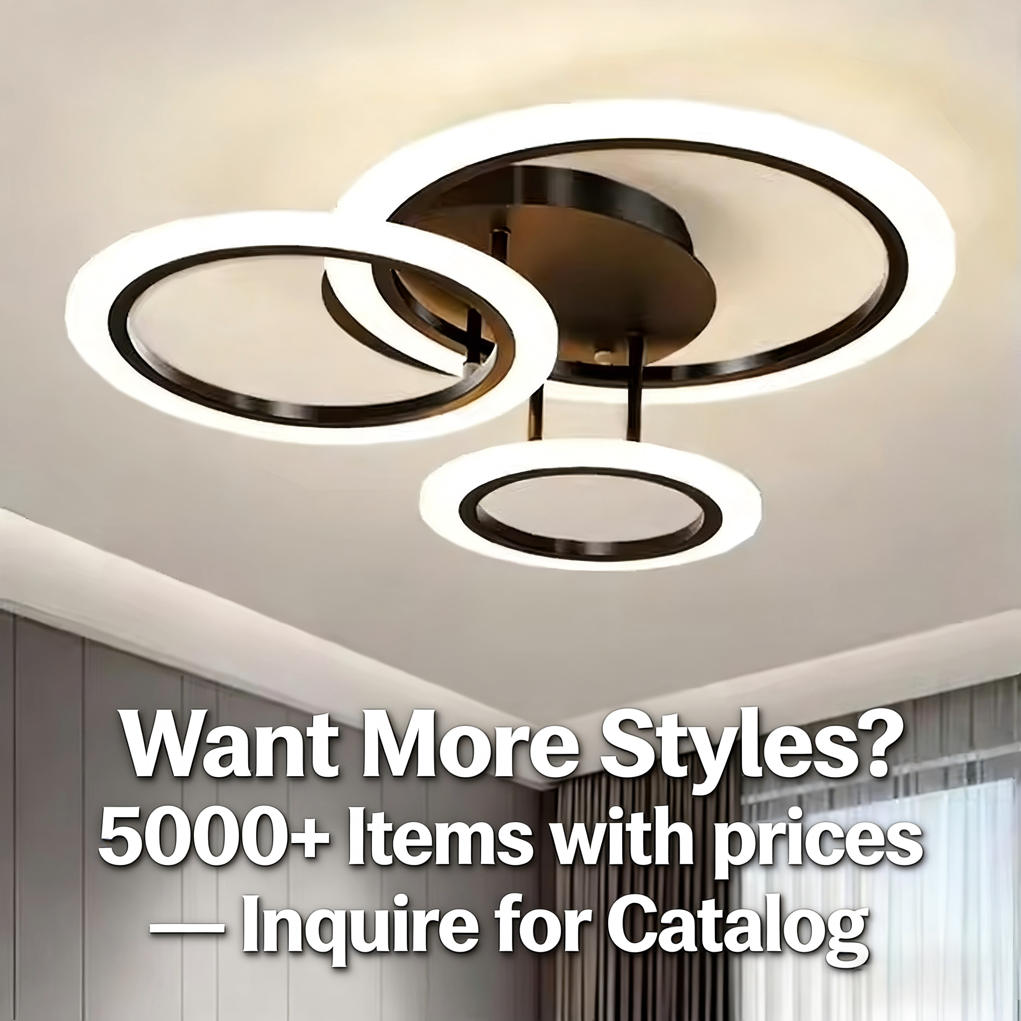 High Quality Fancy Light Black Panel Flush Mounted Nordic Metal Square Dimmable Ceil Bedroom Indoor Led Ceiling Lamp