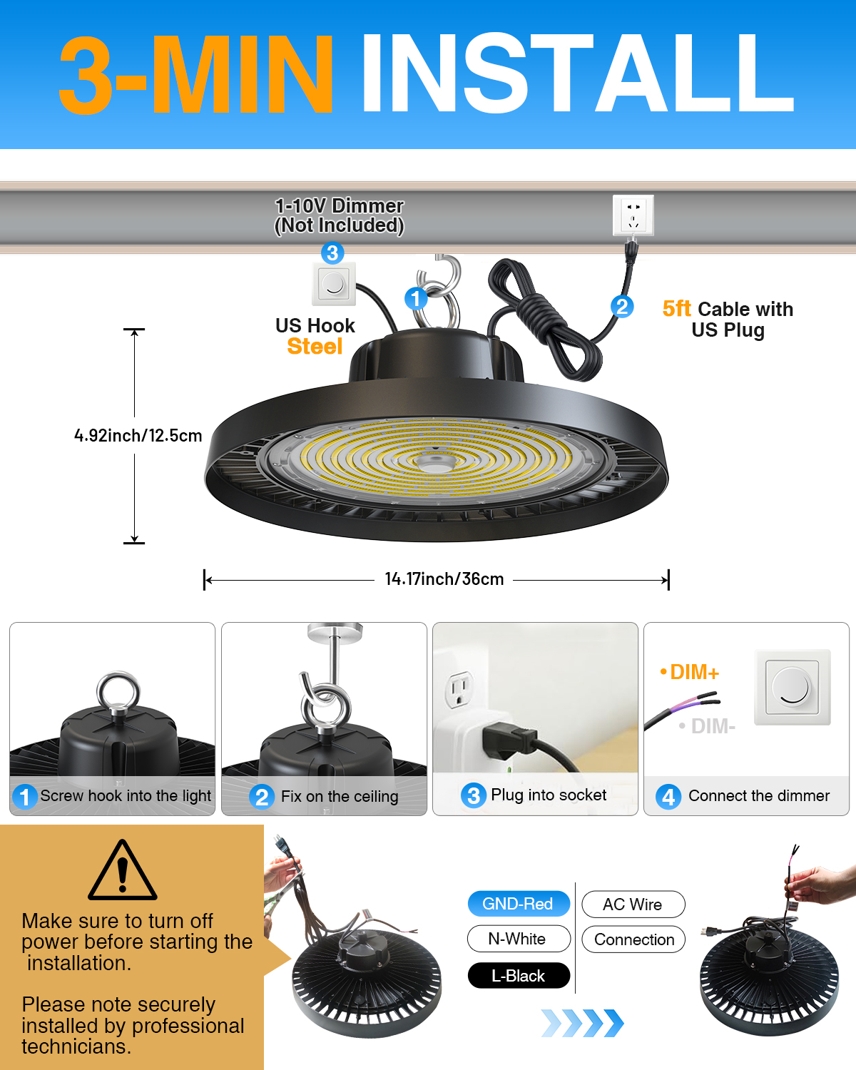 Wholesales 3CCT 3Power Switchable 200W Garage UFO Workshop Highbay Lighting Commwecial Industrial Led High Bay Light