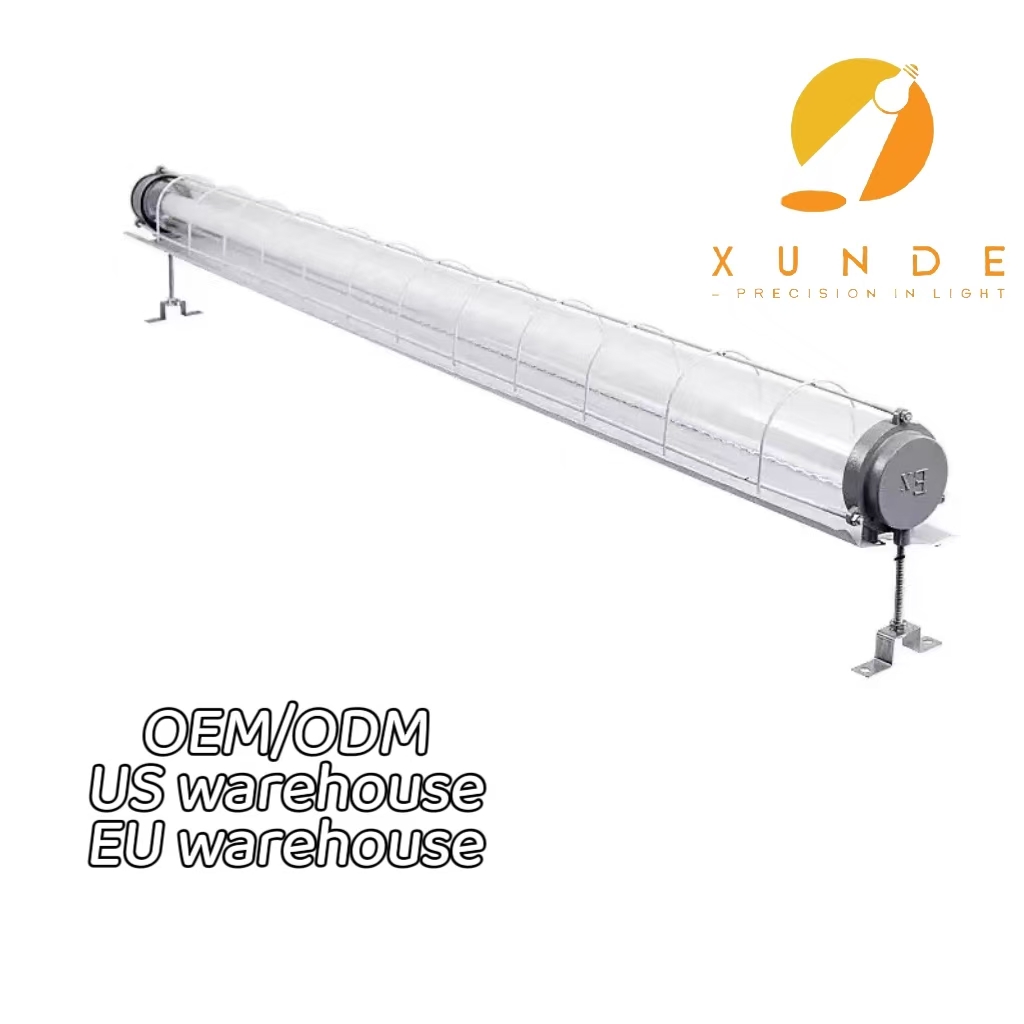 1200MM Waterproof IP65 LED Fluorescent Lamp Fittings Single Or Double For Industrial Chemical Explosion-Proof Light