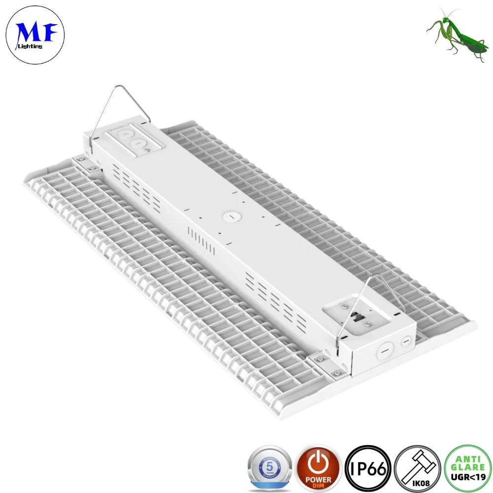 Factory Price Microwave Daylight Sensor 0-10V Dimming 150W IP66 Waterproof Factory Industrial Lighting Fixture Linear Highbay Lamp LED High Bay Light