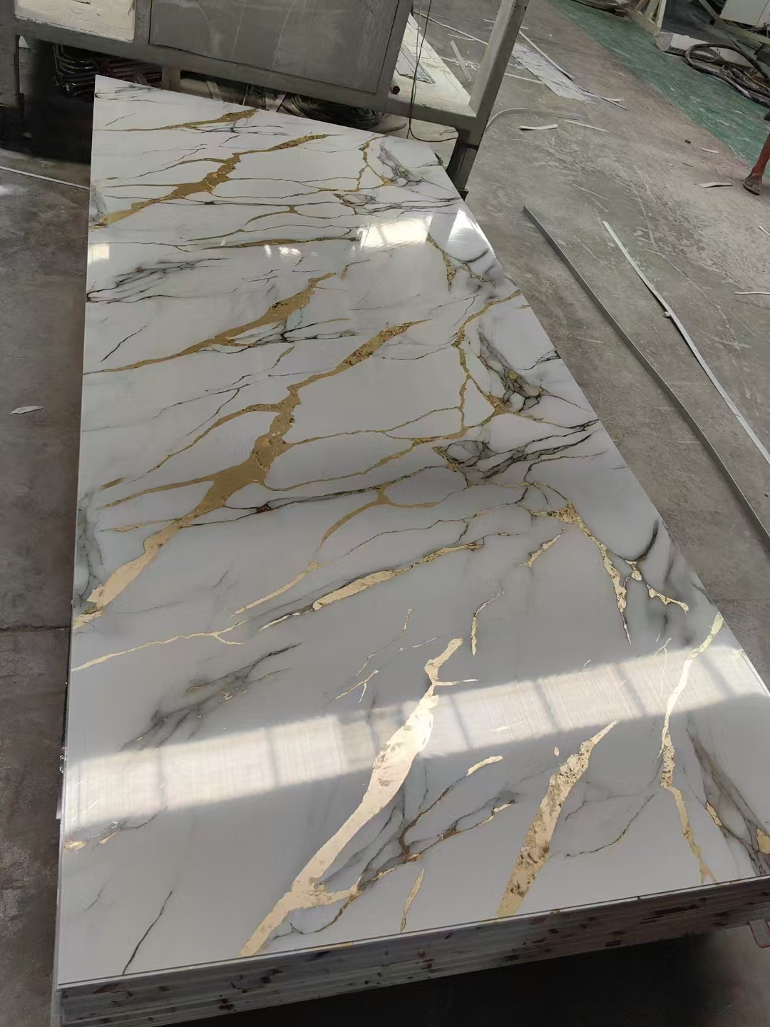 Waterproof Marble Series PVC Laminated Foam Board 3mm Thick UV Printed Lightweight Non-Toxic Wall Ceiling Panels Customized Size